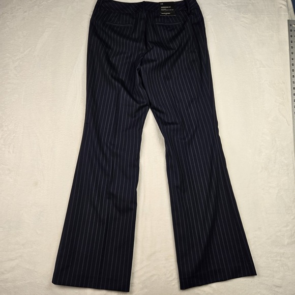 NWT Banana Republic Pants Womens 10R Blue Pinstripe Harrison Fit Wool Trouser - Picture 7 of 7